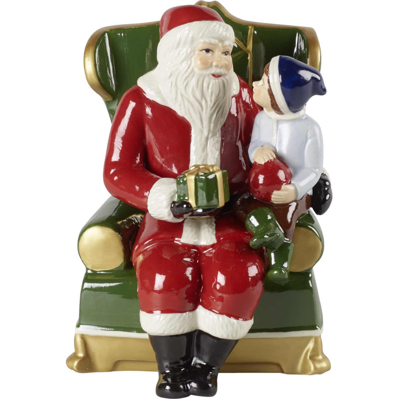 Christmas Toys Figurine Santa on Armchair
