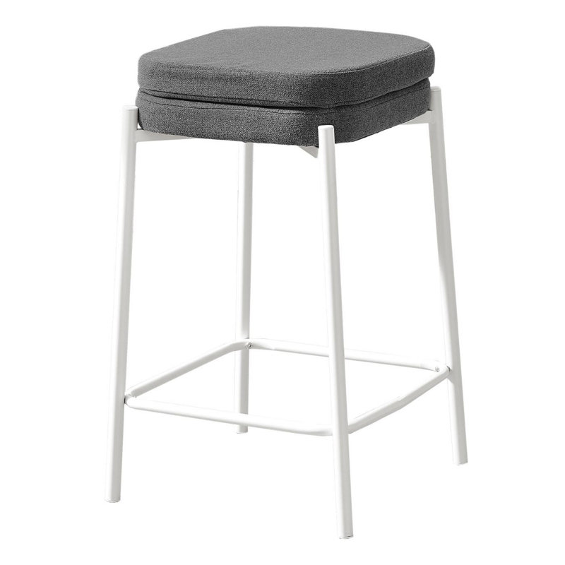 Modern Minimalist Barstool, White