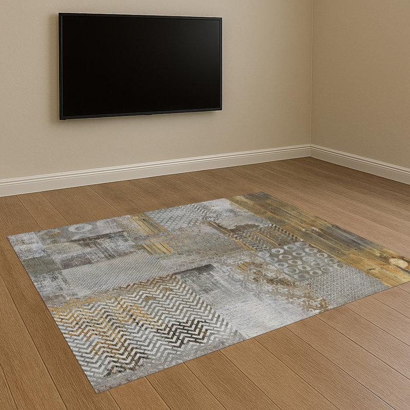 Abstract Area Rug, Rectangle 90 x 150 cm