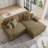 Yalisa 83.5"W 2 - Piece Modern Upholstered Modular Sectional Sofa with Solid Wood Leg-101904361
