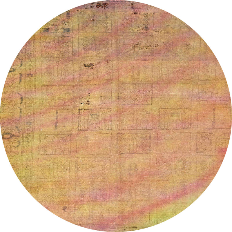 Abstract Indoor Rug, Round 7'