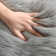 Plush Shag Novelty Faux Sheepskin Fur Fluffy Rug in Gray