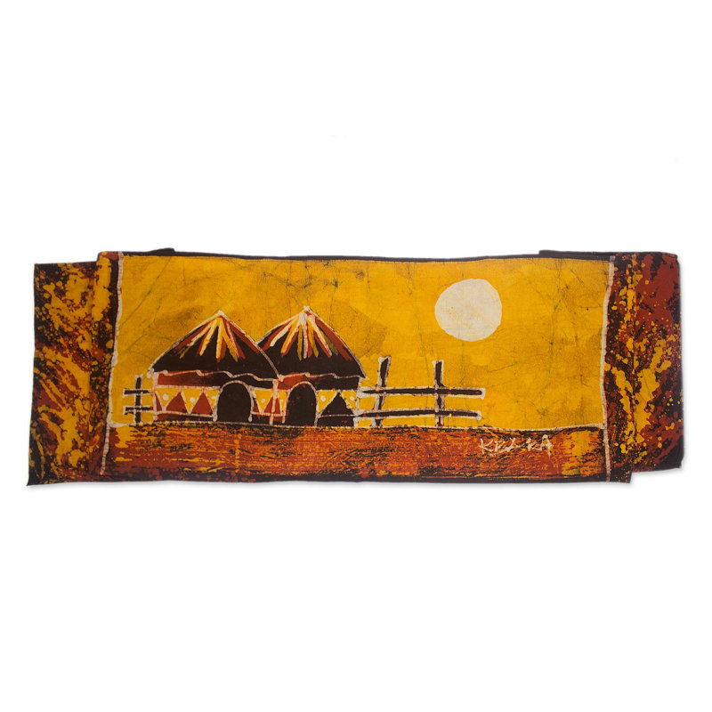 Loon Peak® Handmade Aklowa I Batik Cotton Table Runner