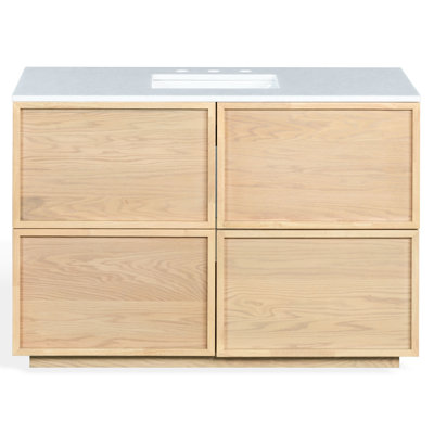 Hudson 48" Genuine Marble Single Bathroom Vanity