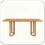 Finition naturelle, table de salle à manger, robuste, durable, élégant, pratique et polyvalent-216155556