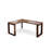 Solid wood walnut-colored L-shaped corner desk-217062021-217062022