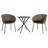 Comfortable Patio Lounge Chairs Steel Rattan Modern Patio Balcony Set