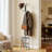 Freestanding Coat Rack With Umbrella Holder, 12-Hook Metal Coat Tree Stand For Entryway, Hallway, Home And Office, Durable Steel Construction With Removable Hooks