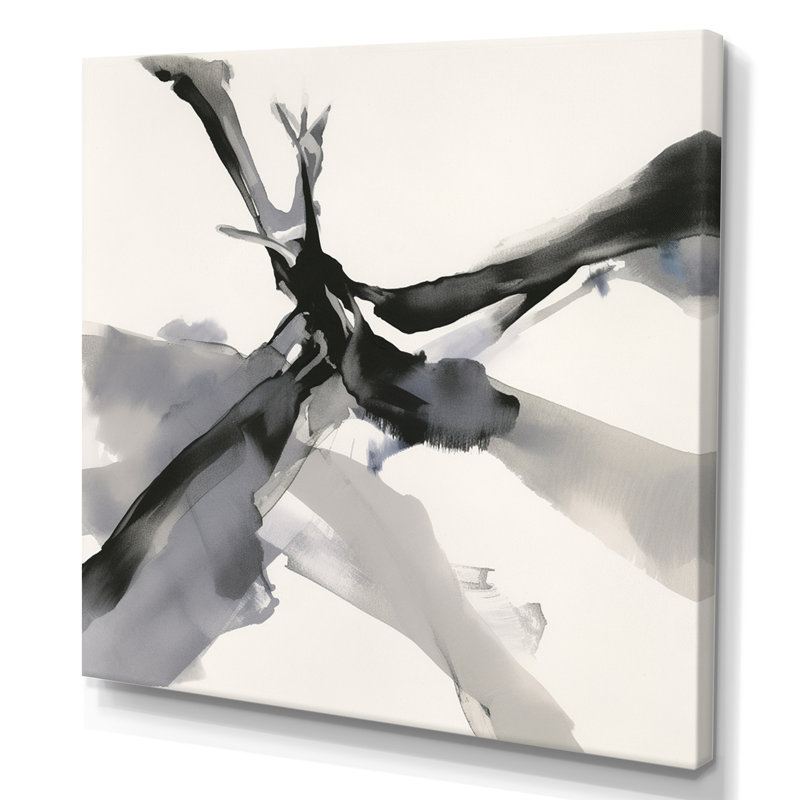 Abstrait neutre III - impression, Toile tendue, H 44 po x l 34 po x P 1,5 po