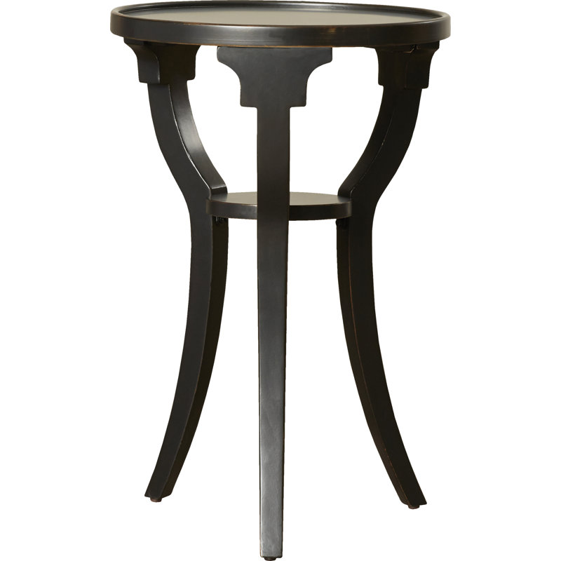 Dalton Round 15.75"W Side Table, Black Licorice