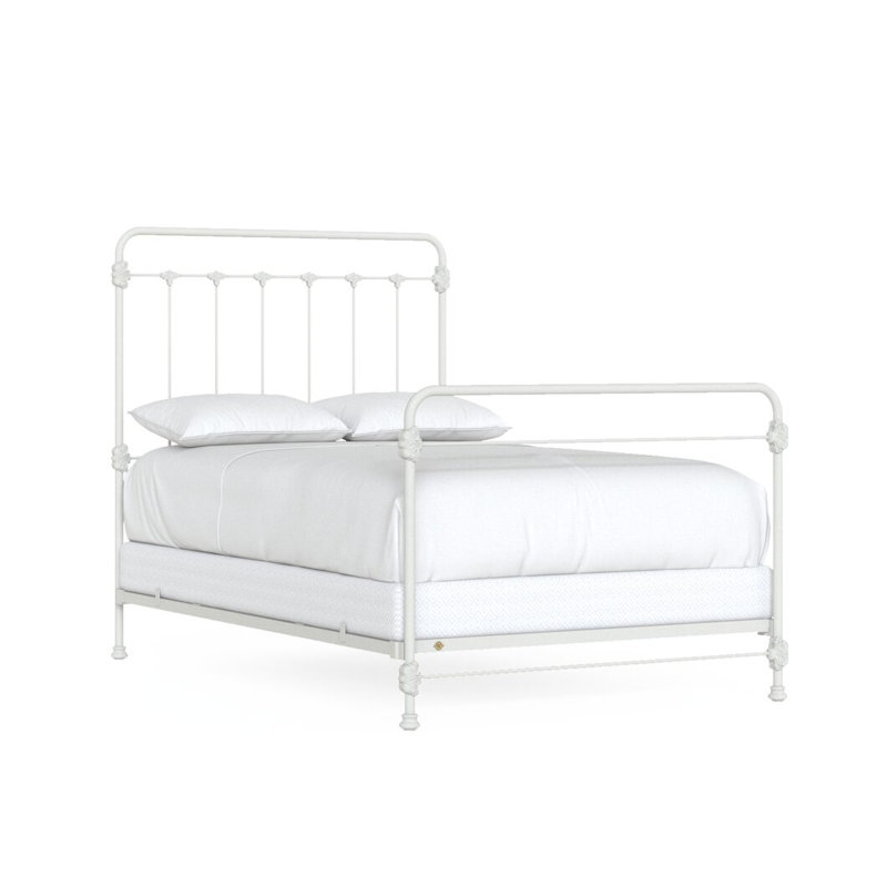 160 Picket Fence Bed | Open Foot Standard, Full / Double, Matte White