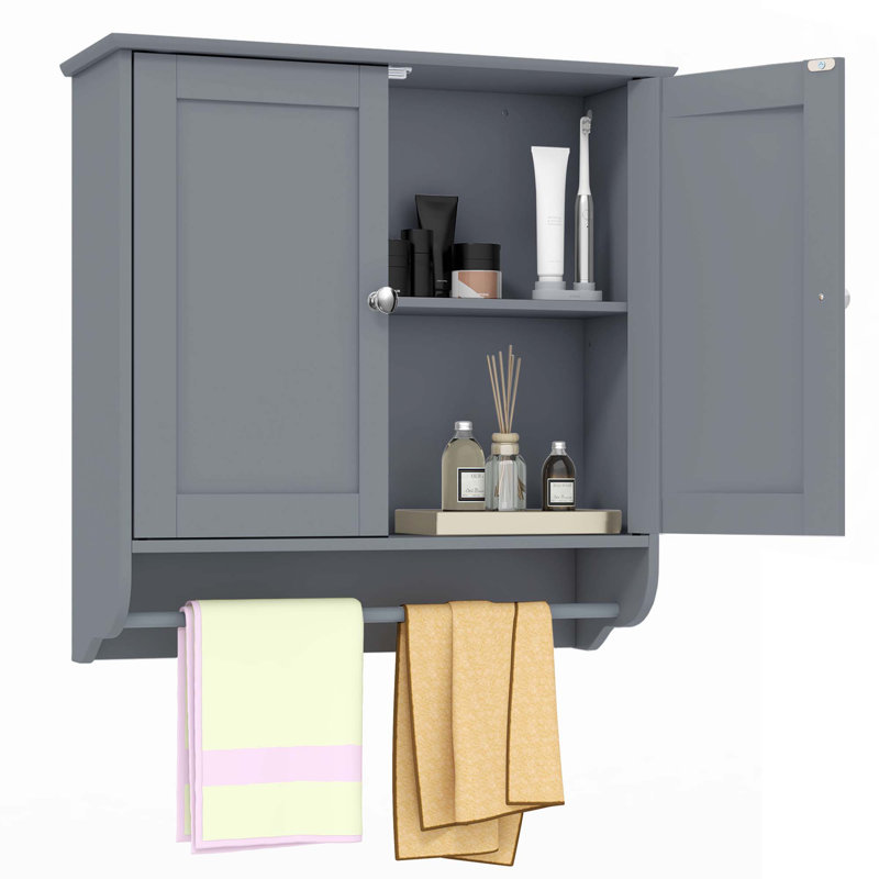 Kenseth Bathroom Cabinet, Gray