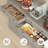 55.1" W Sideboard with 4 Drawers, Thickened Desktop-272213561