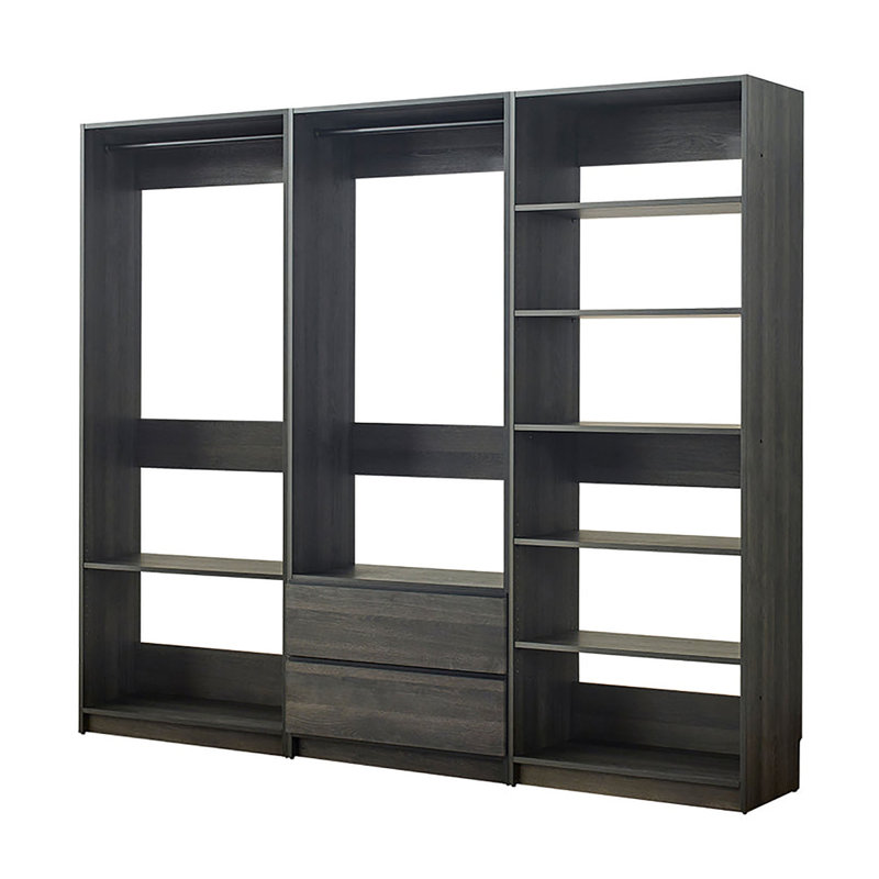 Kalinikos 94.19'' Closet System, Black