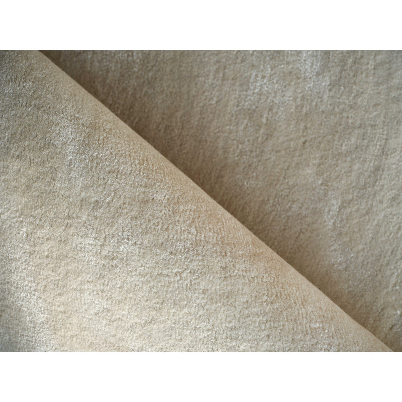 Mitomo Handmade Wool/Bamboo Silk, Pearl Area Rug, Rectangle 10' x 14'