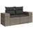 Vidaxl Garden Sofa Set Grey, Dark Grey