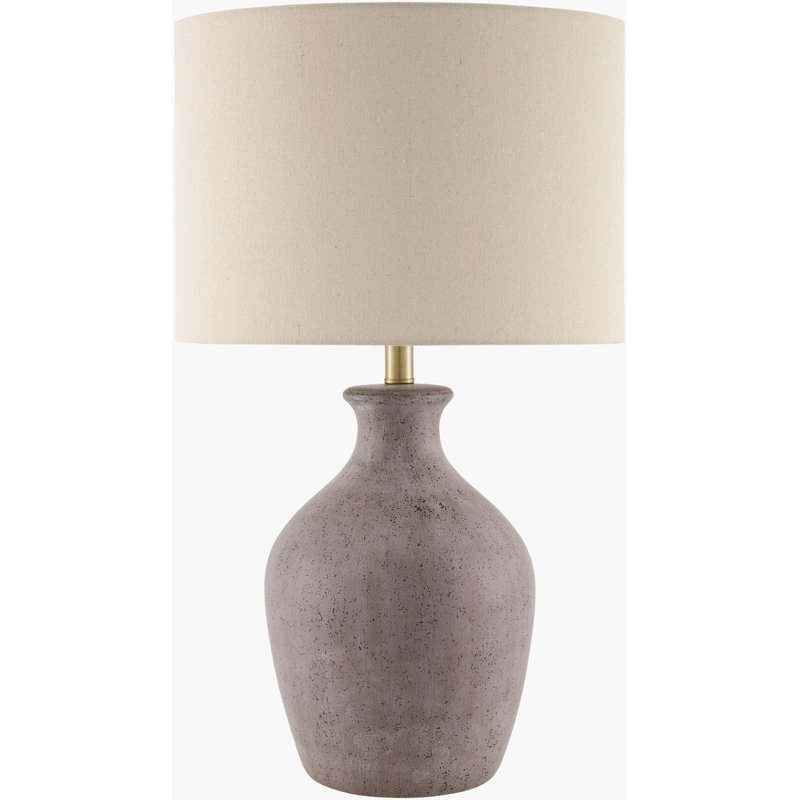 Lampe de table Booker Cerria, Gris, Beige