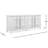 Rowan 91" Reclaimed Pine 4-Door Crossbar Sideboard Cabinet