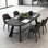 Petite table de conférence peu encombrante - style minimaliste moderne, 4 à 8 places, utilisable comme bureau d'étude