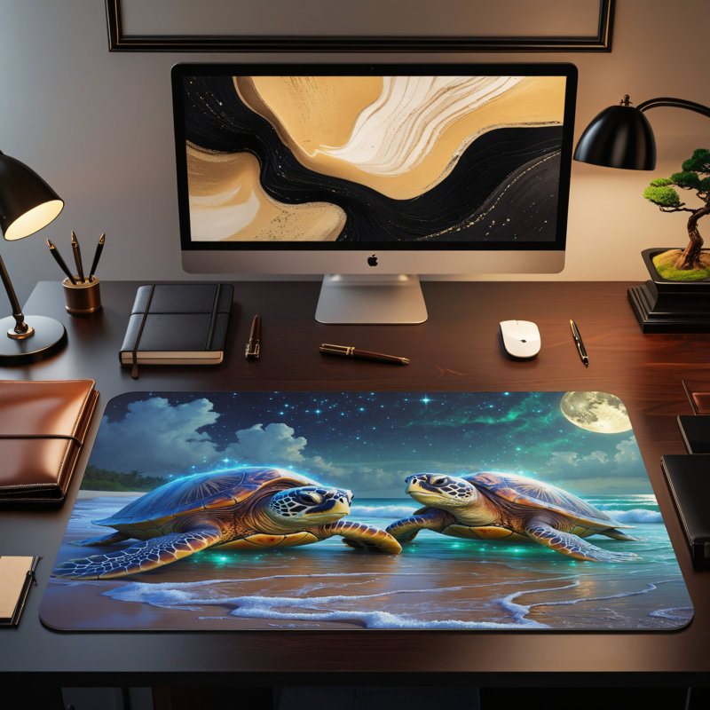 Polyester Desk Pad, 14.4x12.1