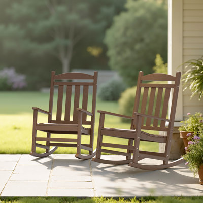 Aulika Outdoor HDPE Patio Rocking Chairs