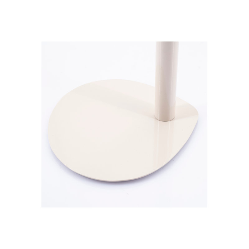 Beige Metal Free Form End Table