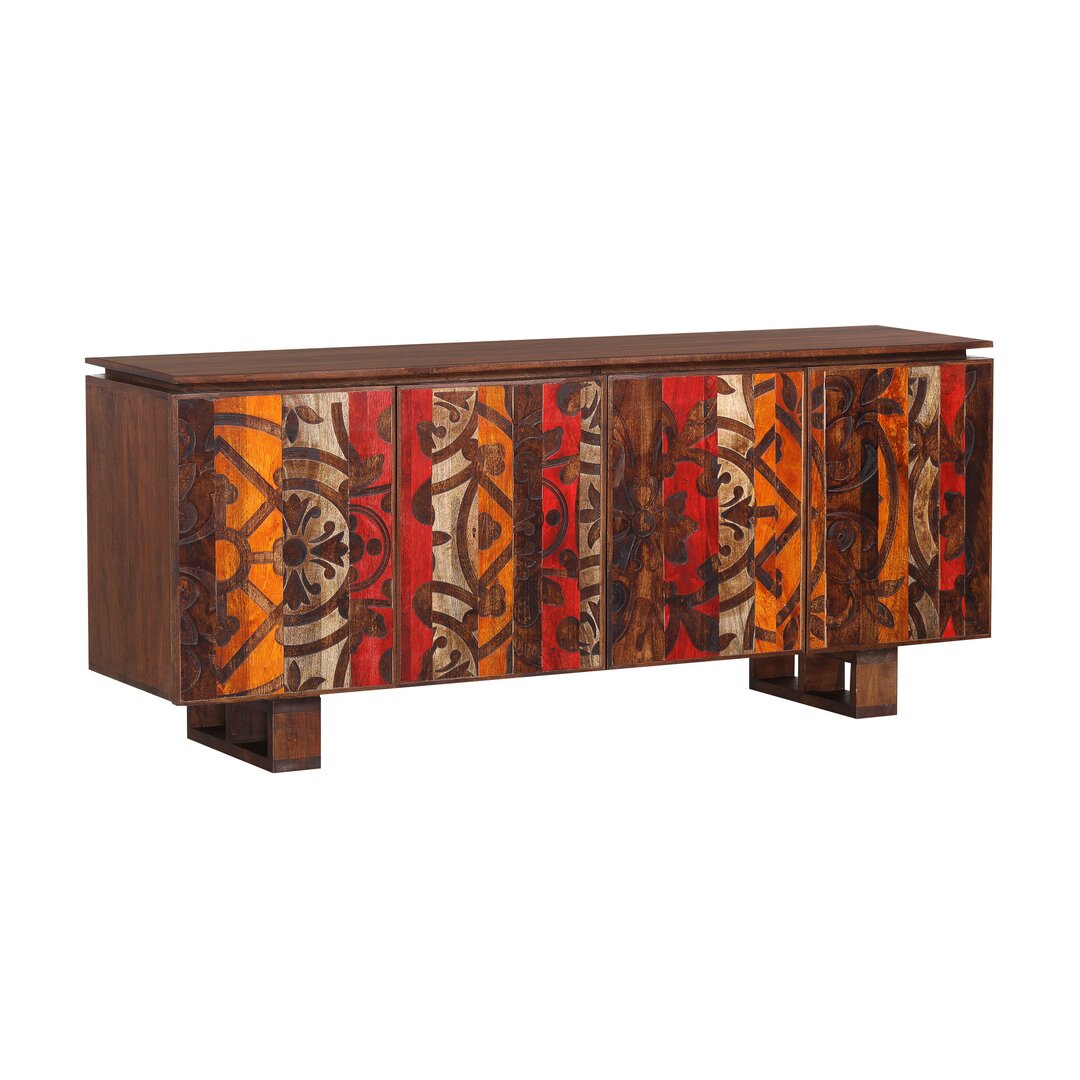 Sideboard Chaparosa aus Massivholz, 177 cm