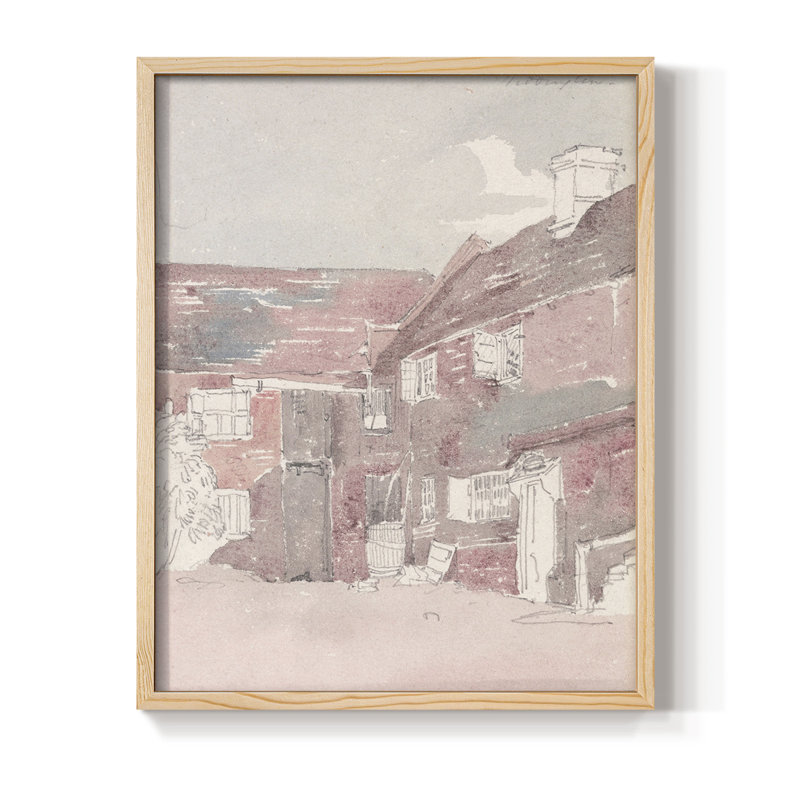 «Vintage Landscape», reproduction encadrée CL XXXV - bois massif, H 21 po x l 17 po