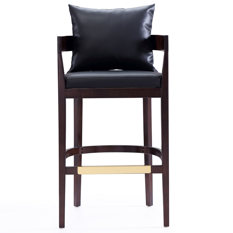 Tabouret de bar Ritz Mid-Century, Noir, Tabouret de bar (siège d'une hauteur de 30,5 po)