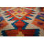 Tapis oriental réversible en laine Kilim 8 x 10