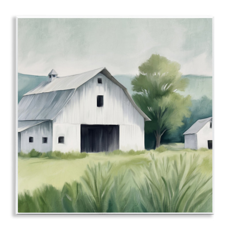 Plaque murale de grange blanche Farm Home, design par Kim Allen