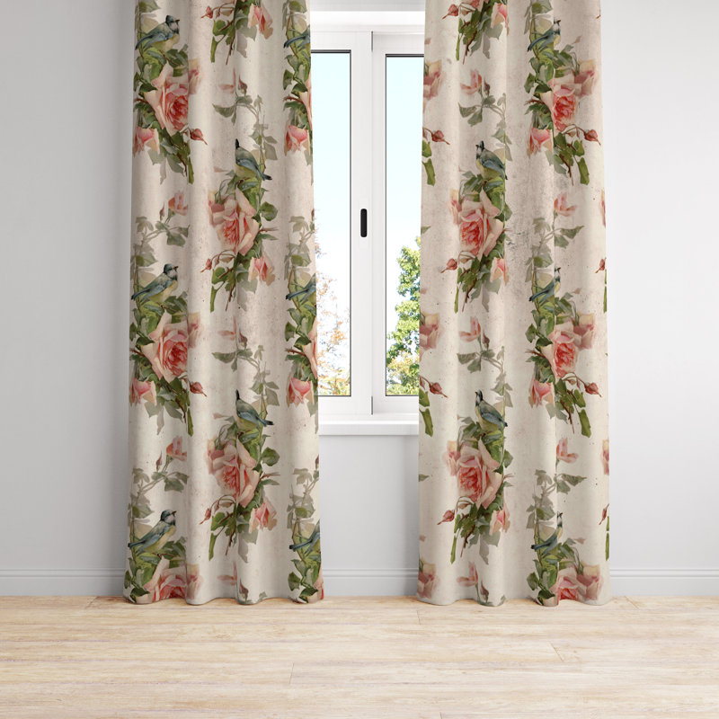 Semi Sheer Curtain Pair, 20" W x 52" L