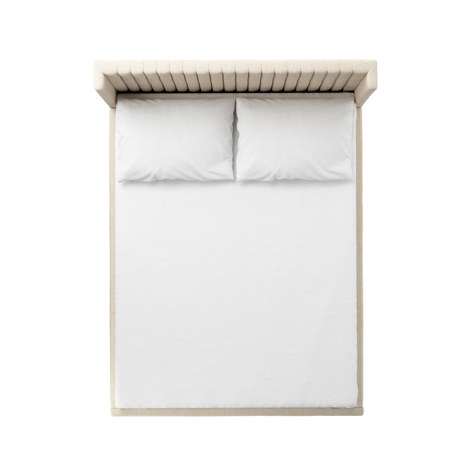 Lydia Wingback Bed, King, Thames Cream