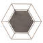 Miroir mural Hexagon