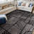 Rambo Geometric Black/Ivory Area Rug-1198745328-1163769021
