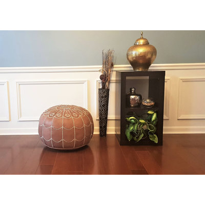 Leather Pouf