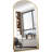 Large Arched Full Length Mirror with Stand, Wall Mounting Full Body Tempered Mirror, Metal Frame Full-Length Mirror for Living Room, Bedroom-112455648-112455650