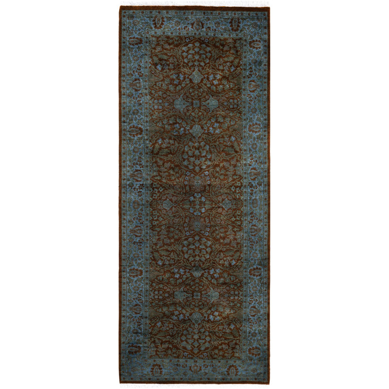 Overdyed One-of-a-Kind 3' 0" X 7' 8" Hand Knotted Area Rug