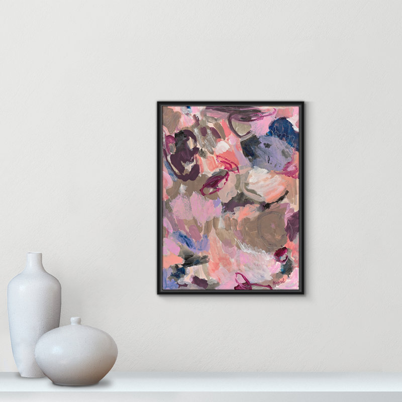 «Vineyard Evening Print» par Marisol Evora, Cadre flottant noir, L 19,5 po x H 25,5 po