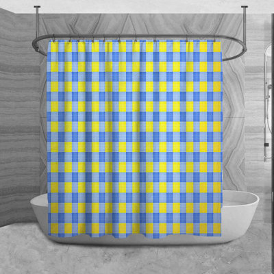 Rideau de douche en vichy Volare