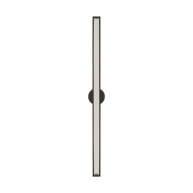 Bloccare 1 - Light LED Vanity Light, 29.9" H x 1.5" W x 1.4" D, Nightshade Black