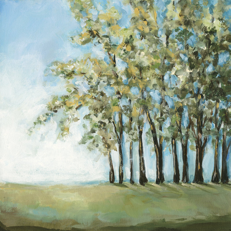 " Tree In Summer " Painting Print, 36" H x 36" W x 1.25" D
