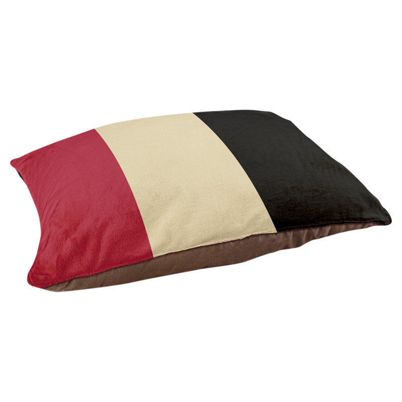 Coussin Arizona, Rouge Sedona / sable de Sonora / noir, Très grand (l 50 po x P 40 po x H 17 po)
