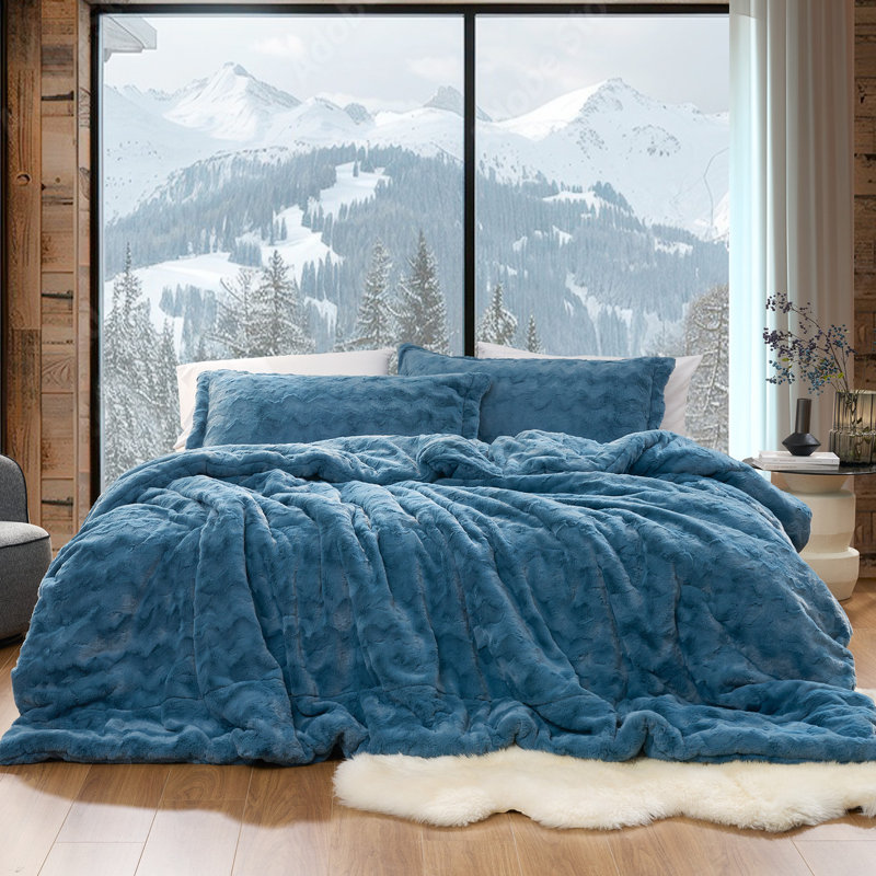 Arctic Sea - Coma Inducer® Oversized Comforter Set - Blue Surf, Queen
