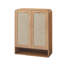 Armoire à chaussures en rotin avec portes-943979705