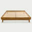 Lit plateforme Coraline en bois robuste, cadre de lit moderne sans tête de lit, supporte jusqu'à 800 lb-170709137-170709143
