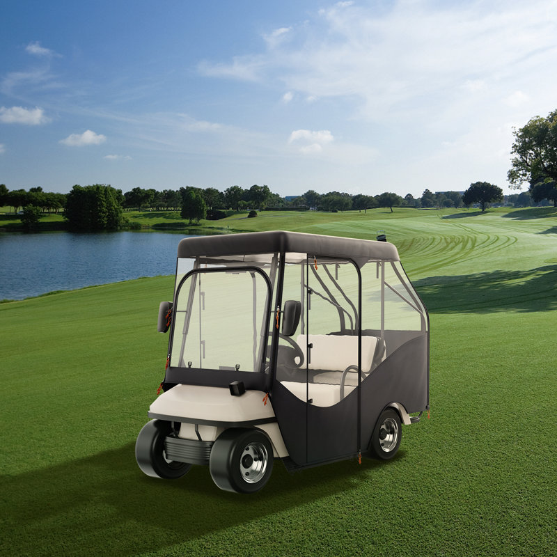 Hook & Loop Fastener Mildew Resistant Golf Cart Cover By VEVOR, 55" H x 43" W x 97" D