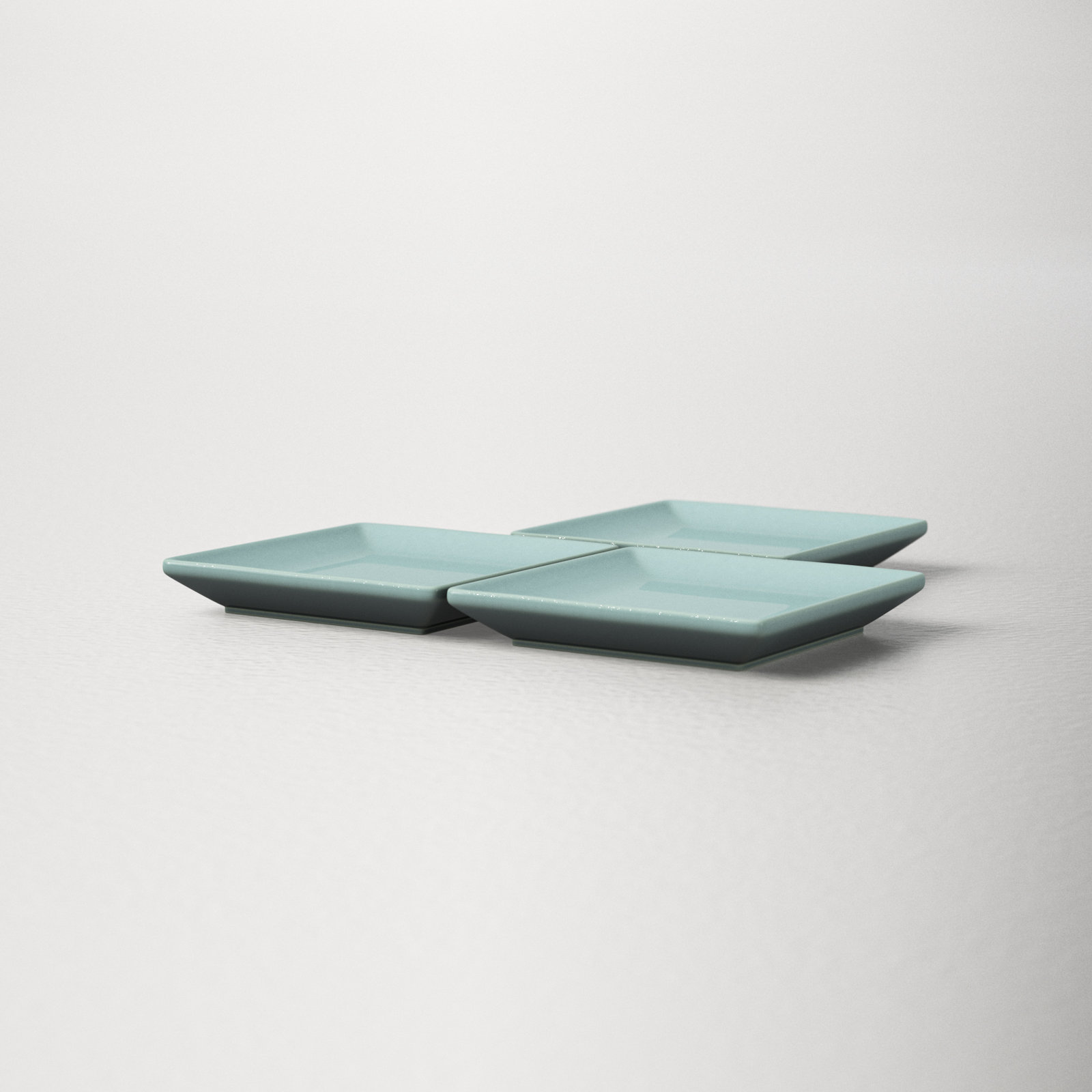Borgen Square Condiment Server, Pale Jade
