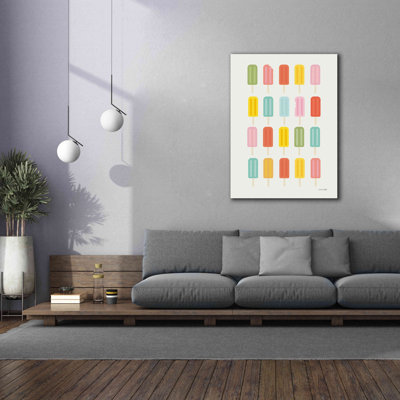 «Colorful Popsicles» par Ann Kelle Designs, art mural sur toile