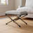 Pippa 24" W Striped Cotton Accent Stool